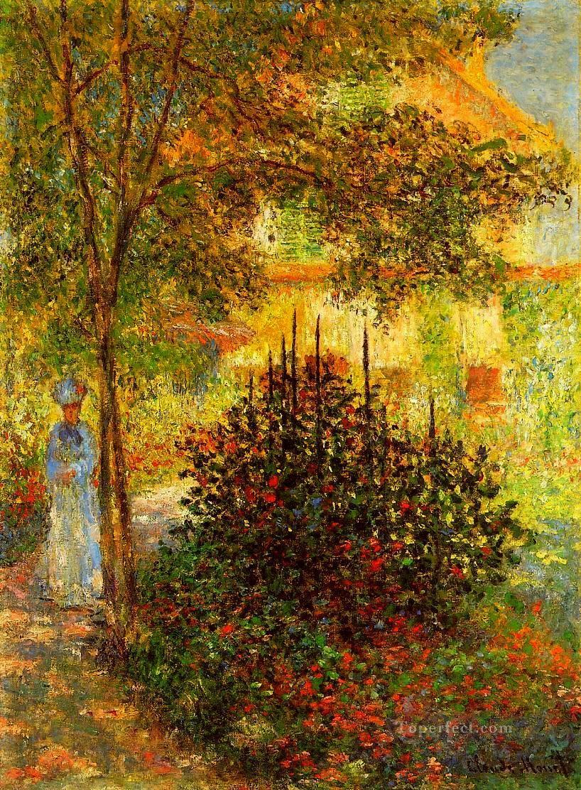 Camille Monet in the Garden at the House in Argenteuil Claude Monet Oil Paintings
